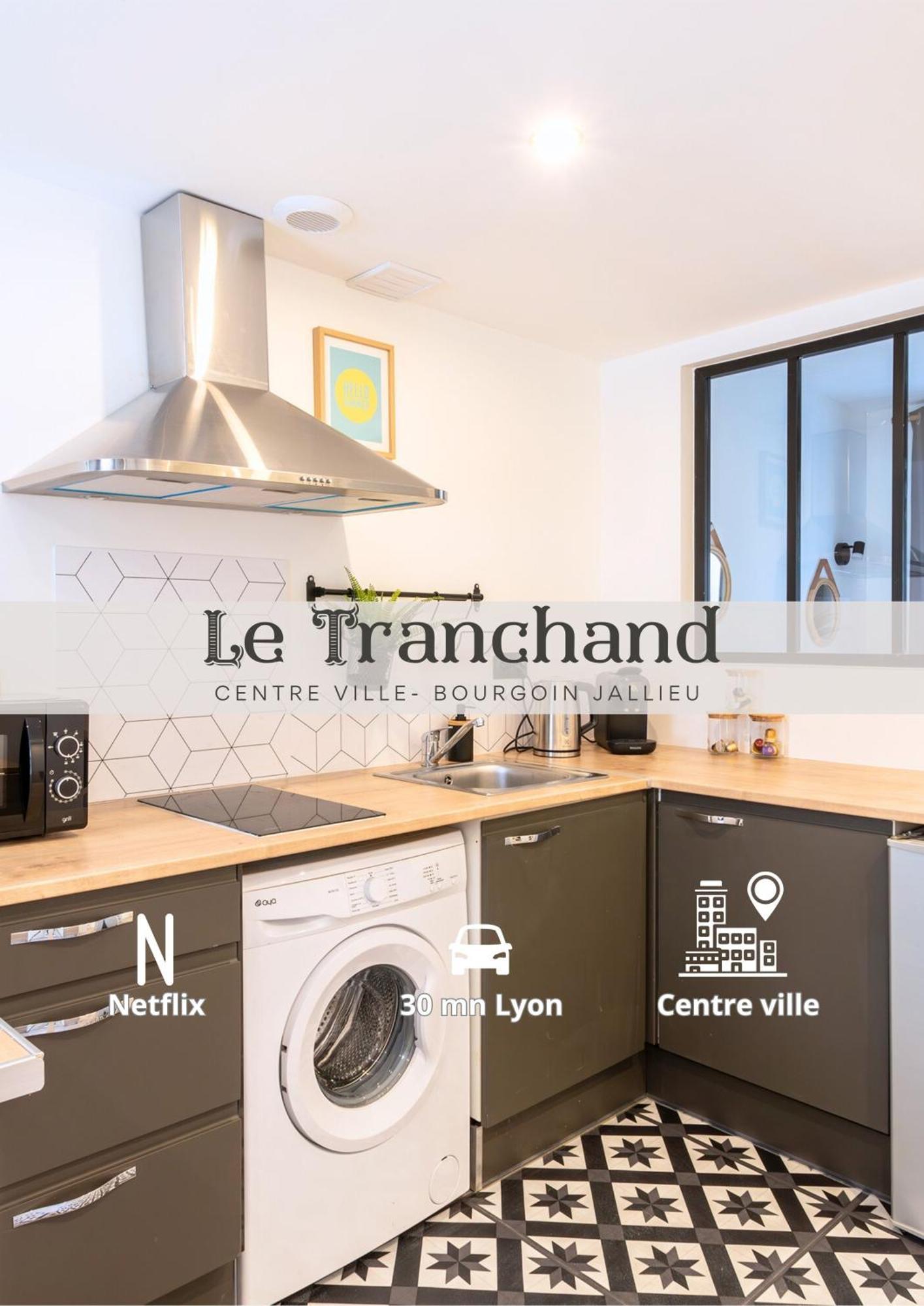 Le Tranchand☆City Center☆Wifi Hd Bourgoin-Jallieu Eksteriør billede